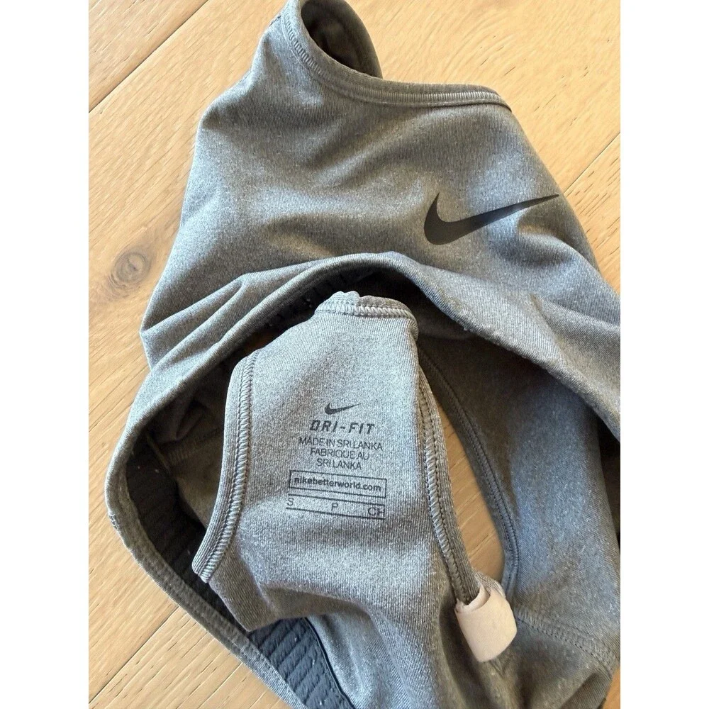 Nike Dri Fit Women's Sport Yoga Running Gray Bra Top Size Small S